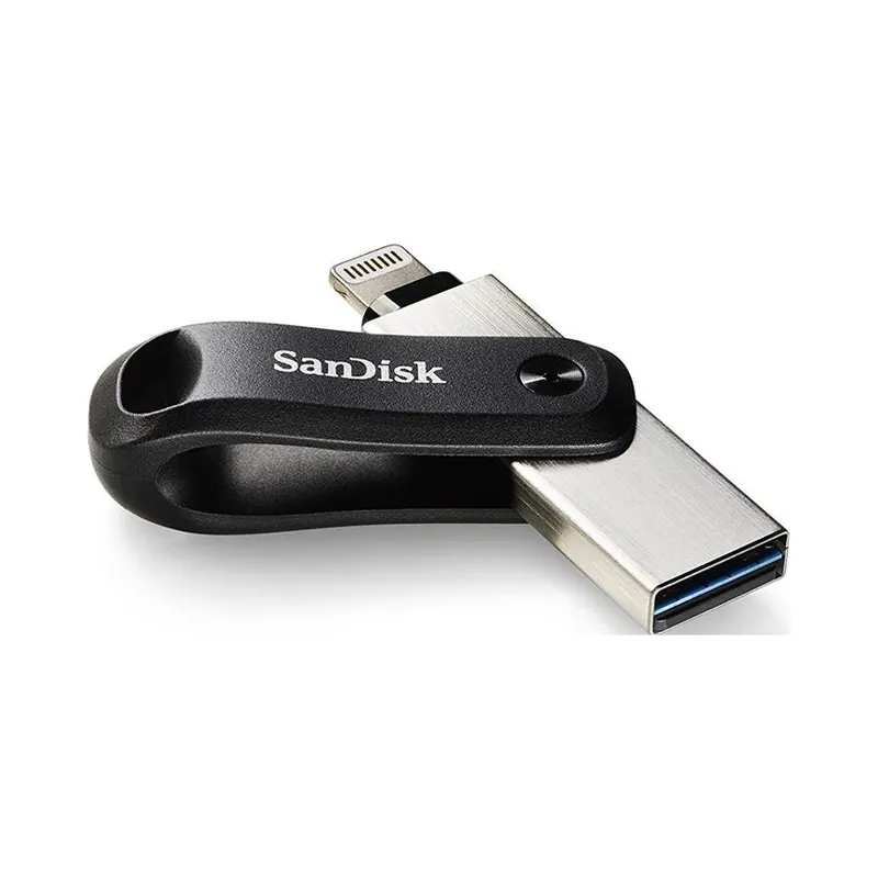 Flash disk SanDisk iXpand Go 128 Gb Lightning, Usb 3.0 čierny