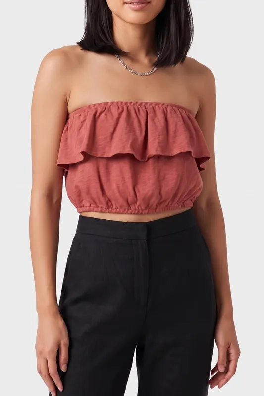 BA&SH Sleeveless Tee Boisderose Maat: M | Blouses Outlet | Dames | Blauw