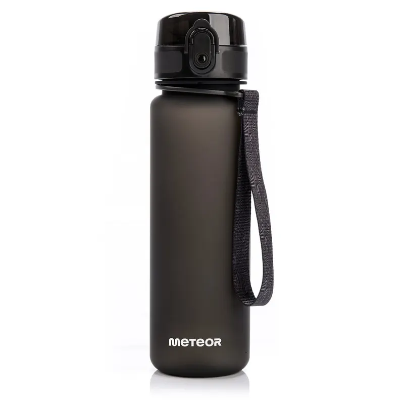 METEOR Bidon Sportowy 500 ml czarno-biały