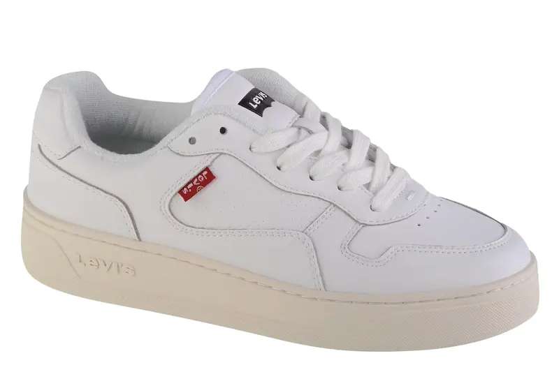 Levi's Glide S 235201-713-51, Damskie, Białe, buty sneakers, skóra licowa, rozmiar: 39