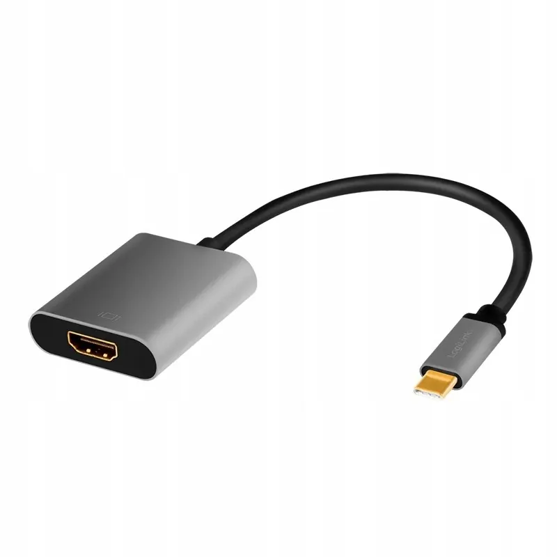 Logilink CUA0103 Adapter Usb typu C C/M na Hdmi 4K aluminium czarny/szary 0