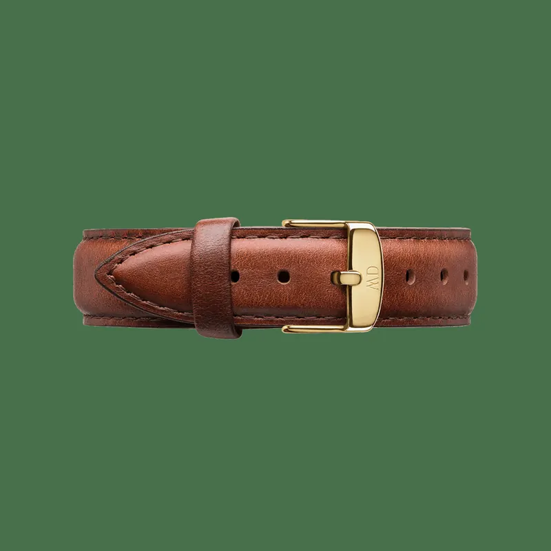 Daniel Wellington DW Strap Leather St Mawes 16mm Gold