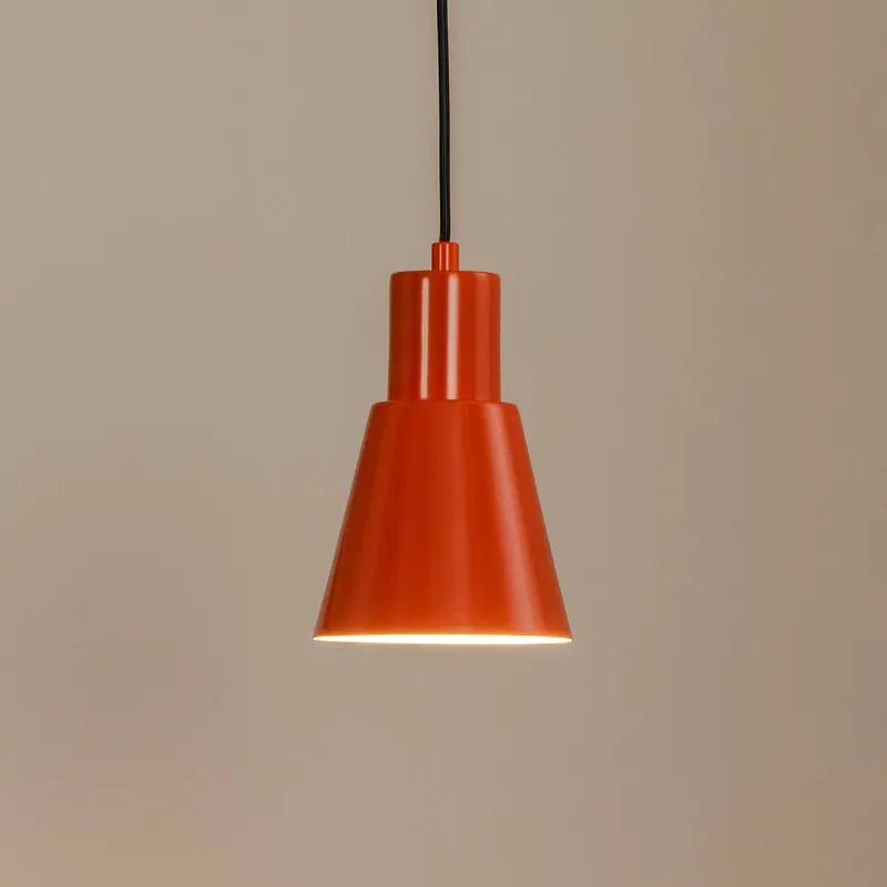 Żyrandol Konikkem, pomarańczowa, metal, Ø 14 cm, E27