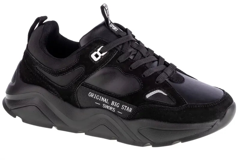 Big Star Shoes GG274654, Damskie, Czarne, buty sneakers, skóra syntetyczna, rozmiar: 41