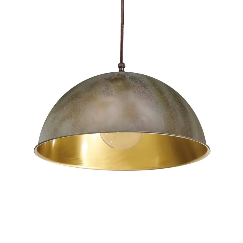 Lampa wisząca Circle, złota/mosiężna antyk, Ø25cm