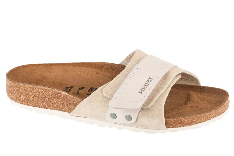 Birkenstock Oita 1024226, Damskie, Białe, klapki, skóra zamszowa, rozmiar: 40