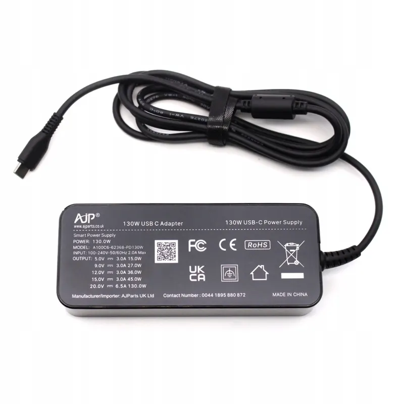 Napájací adaptér 130W Usb-c 20V nabíjačka notebooku náhrada kábel