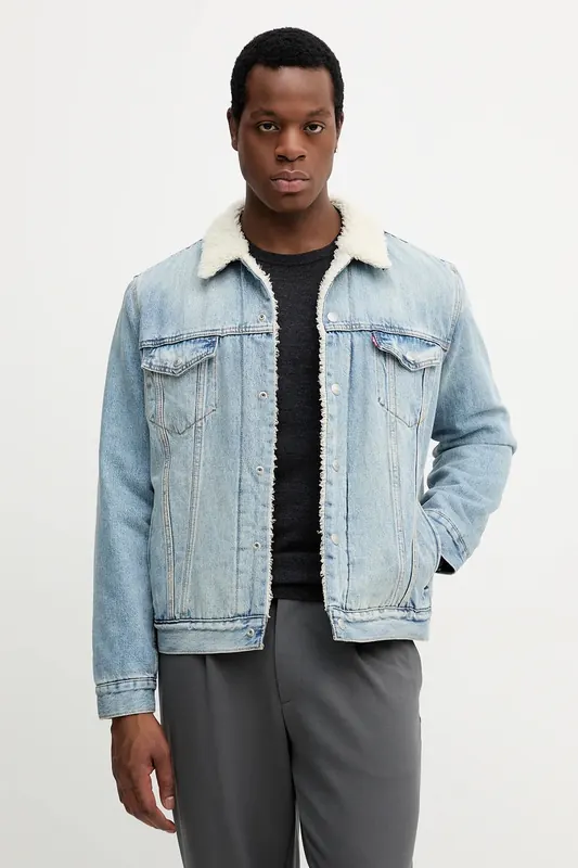 Levi's kurtka jeansowa TYPE 3 SHERPA