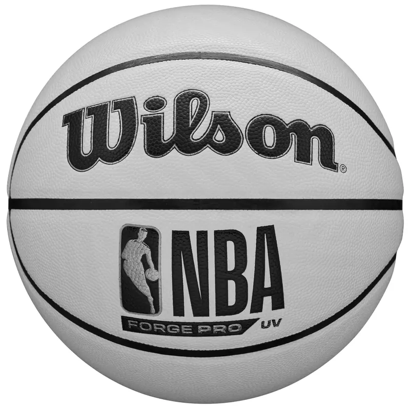 Wilson NBA Forge Pro UV Ball WZ2016701XB, Unisex, Białe, piłki do koszykówki, Skóra kompozytowa, rozmiar: 7