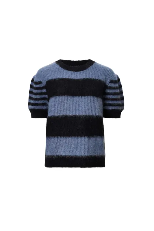 AllSaints Clem Tee Black/blue Maat: S | Sweaters Outlet | Dames | Blauw