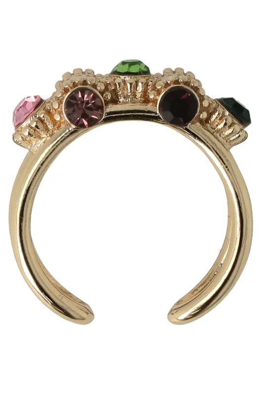 OTAZU  Vintage Barrel Ring Multicolor - Gold Maat: OS | Ringen Outlet | Dames | Goud