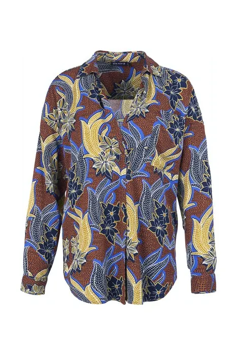 River Woods Ls Casual Shirt Blue Maat: 36 | Blouses Outlet | Dames | Blauw