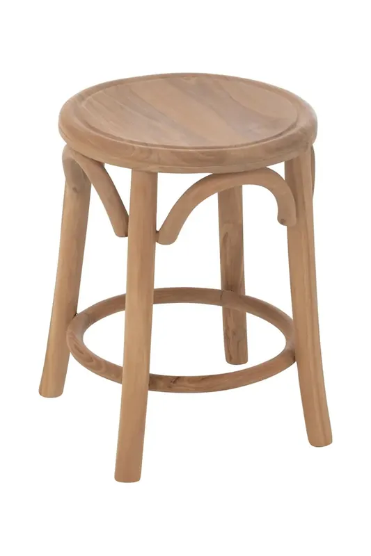 J-Line stołek z drewna teak 34 x 50 cm