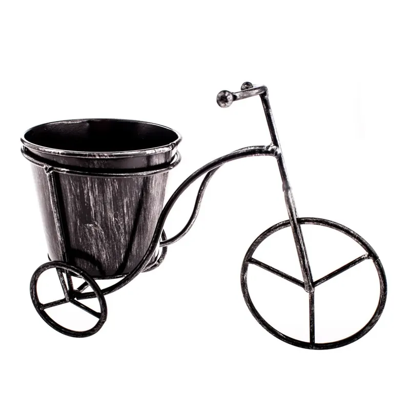 Doniczka na metalowym stojaku Dakls Bicycle
