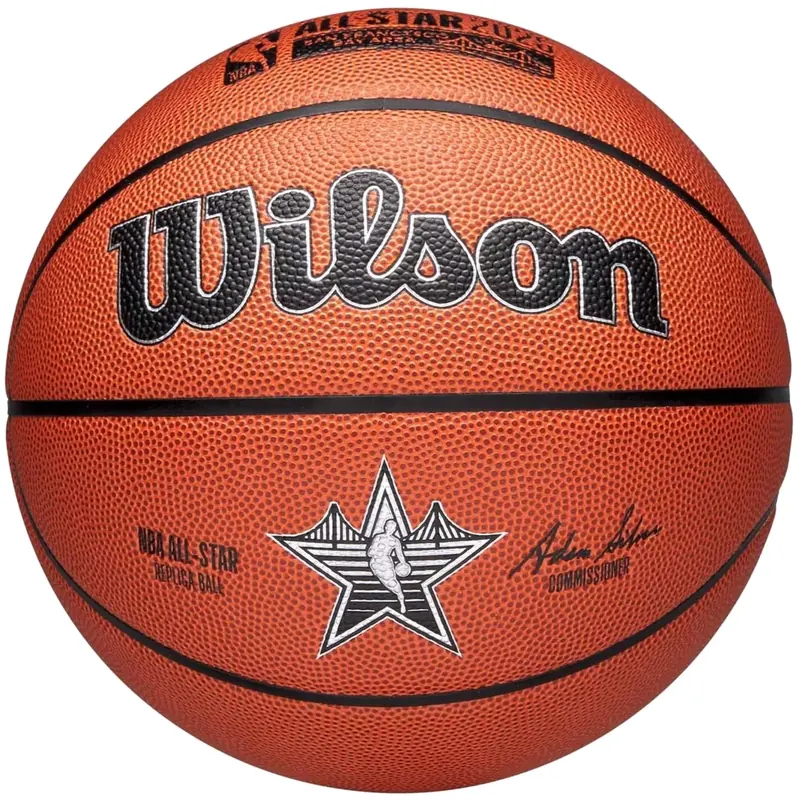 Wilson 2025 NBA All Star Replica Ball WZ2022601XB, Unisex, Pomarańczowe, piłki do koszykówki, Skóra kompozytowa, rozmiar: 7