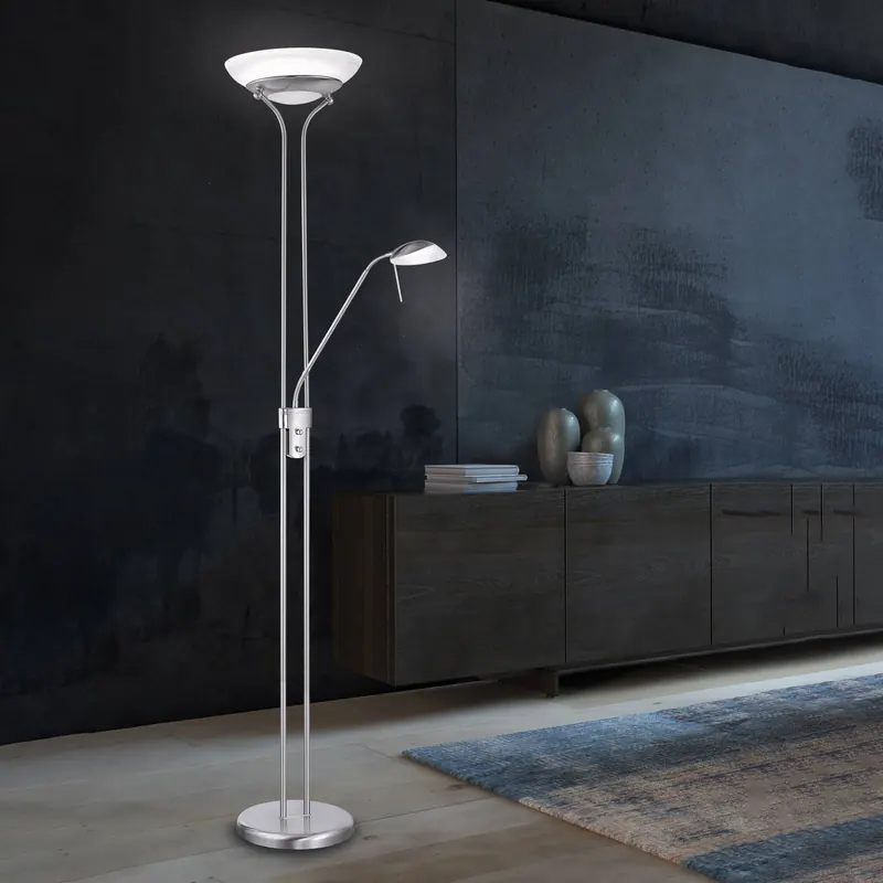 Lampa stojąca LED Pool z ramieniem do czytania, funkcja CCT