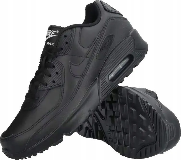 Dziecięce buty lifestyle Nike Air Max 90 Ltr czarne