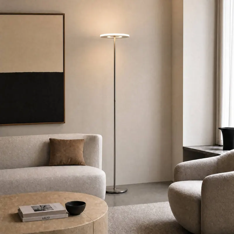 Lampa stojąca LED Lucande Raymond, kolor tytanowy, CCT, ściemniana