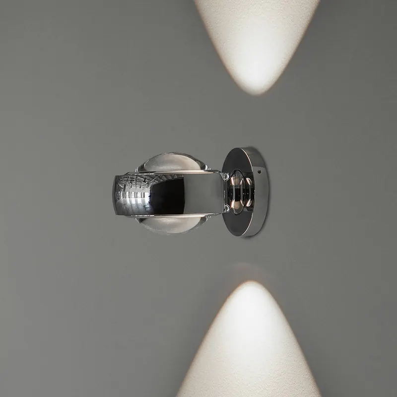 LOOM DESIGN Kinkiet LED Optic chromowany Aluminium Ø 12 cm