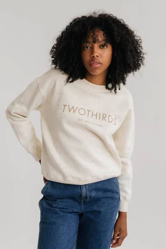 TWOTHIRDS Dassow Sweatshirts Ecru Neps Maat: M | Sweaters Outlet | Dames | Ecru