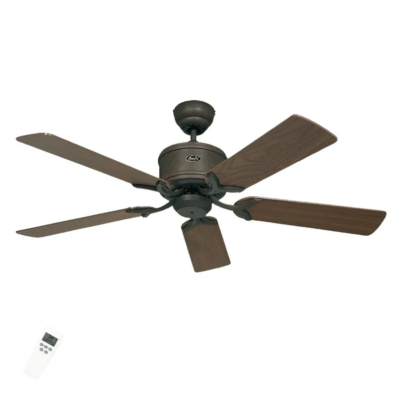 Wentylator sufitowy ECO ELEMENTS, orzech/brąz, Ø 132 cm, cichy