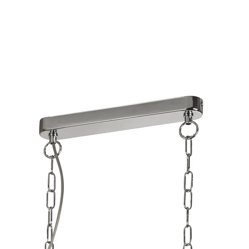 Lampa wisząca Piramida, chrom, szkło, 3-punktowa, 95 cm, E27