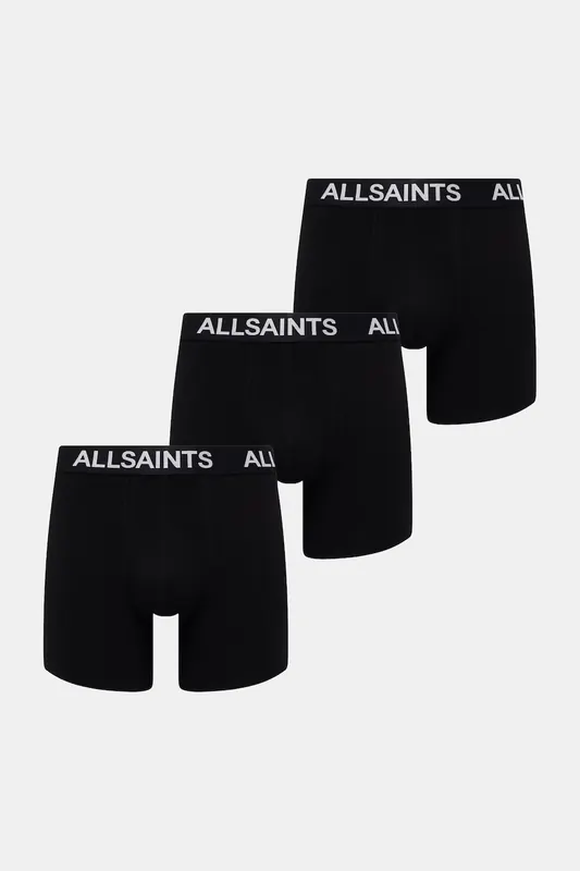 AllSaints bokserki męskie z bawełną 3-pack