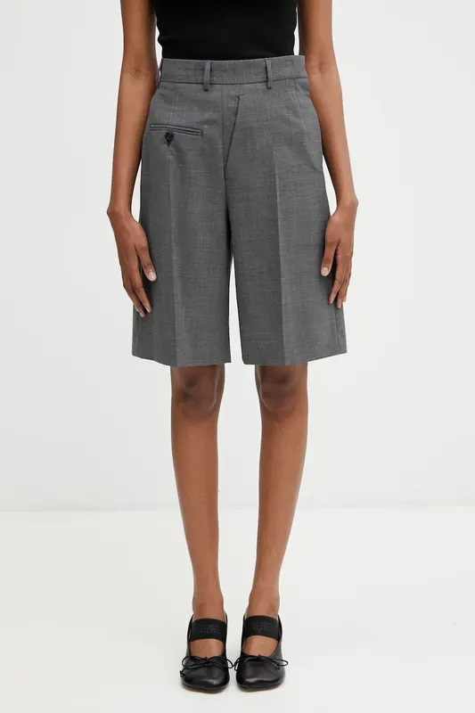 MM6 Maison Margiela szorty eleganckie damskie z wełną