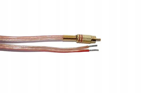 Kabel głośnikowy 2x1,5mm z wtykiem Rca 0,5m