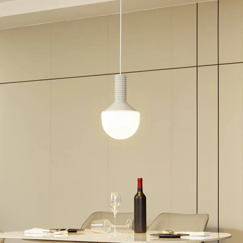 Lampa wisząca Lucande Florine, szary/opal, ceramika, szkło
