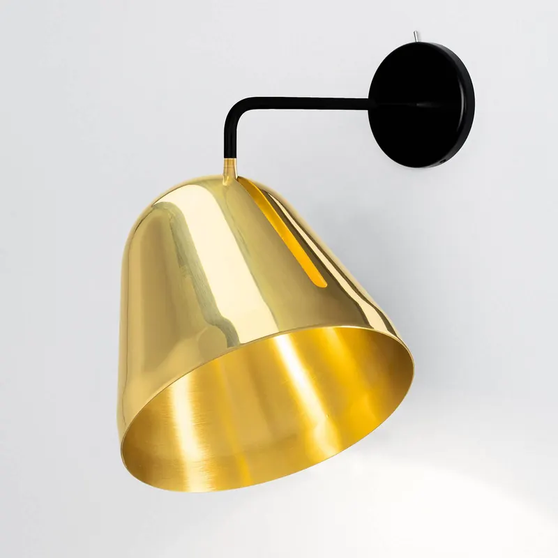 Nyta Tilt Wall Brass kinkiet, przyłącze ścienne