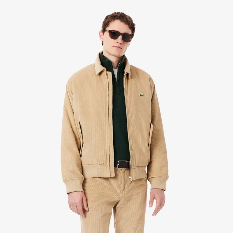 Lacoste Kurtka Męska sztruksowa Padded Corduroy Bomber XL
