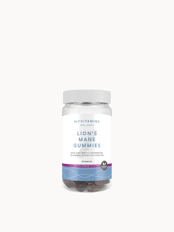 Myvitamins Mushroom Gummies - 60gummies - Lion's Mane (Focus) - Blackcurrant