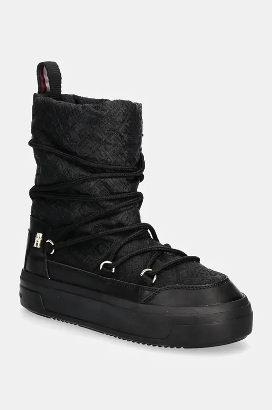 Tommy Hilfiger śniegowce LACE-UP MONOGRAM SNOWBOOT