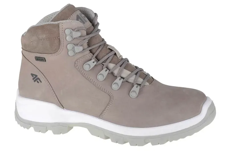 4F Women's Trek H4Z21-OBDH253-26S, Damskie, Szare, buty trekkingowe, nubuk, rozmiar: 38