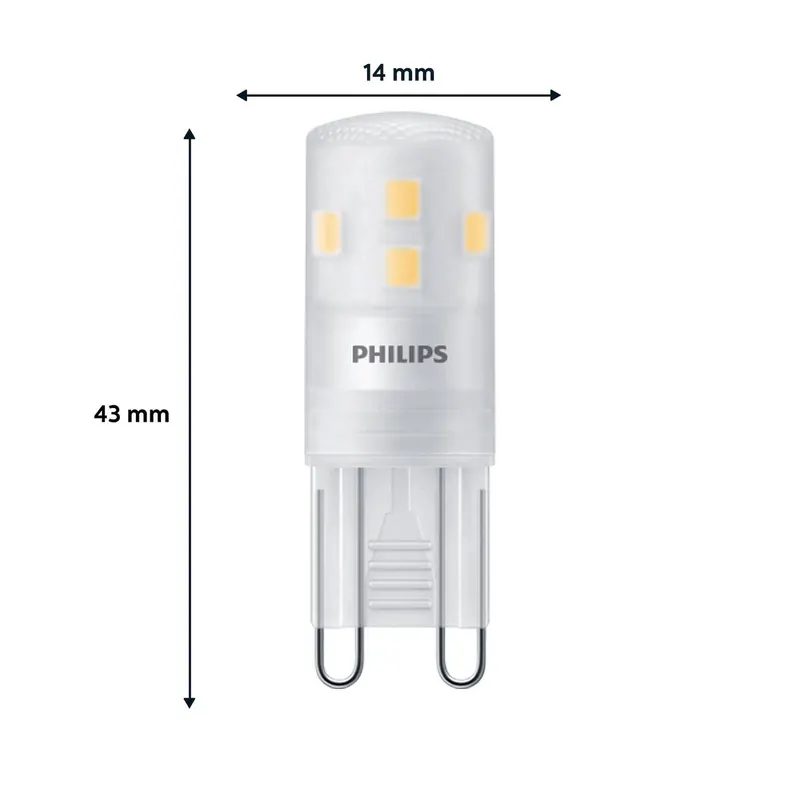 Philips Żarówka z trzonkiem sztyftowym LED G9 1,9 W 220 lm 2700 K matowa, 3 szt