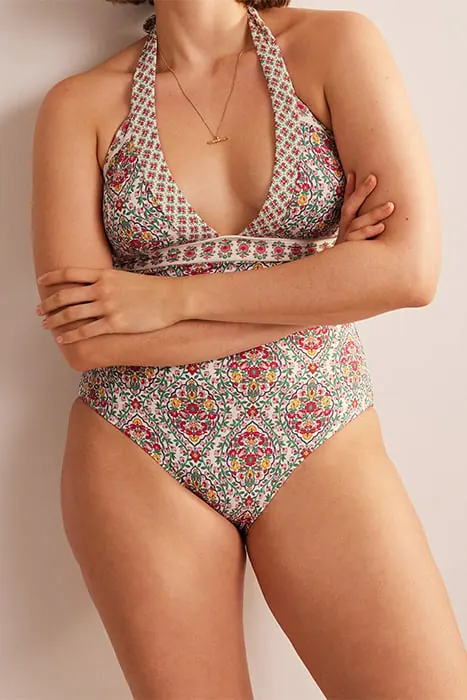 Boden Ithaca Halter Swimsuit Multi, Vine Terrace Maat: 18R | Badpakken Outlet | Dames