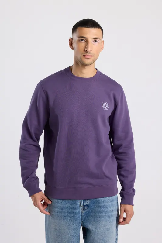 America Today Stephan Crew Mid Grey Melange Maat: XS | Sweaters Outlet | Heren | Grijs