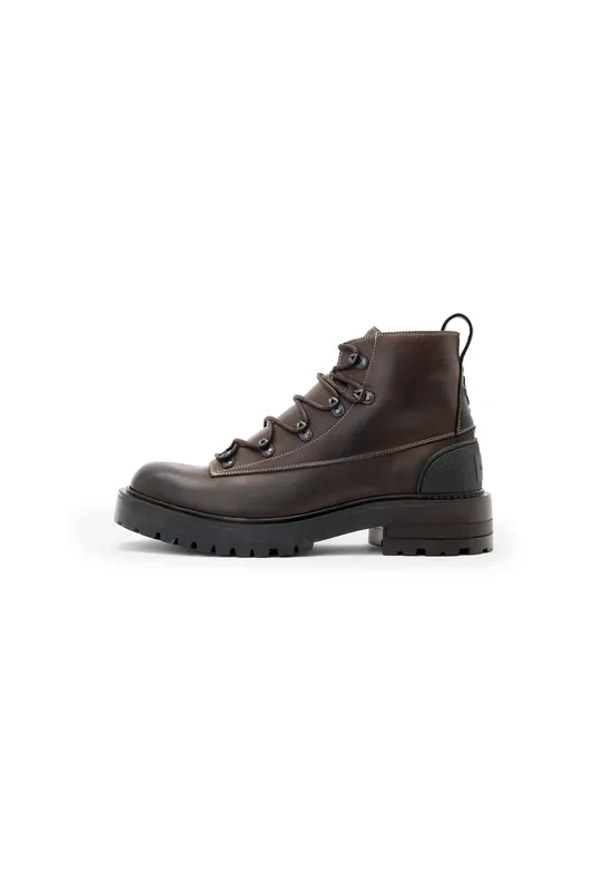 AllSaints Mccoy Hiking Boot Dark Brown Maat: 45 | Laarzen Outlet | Heren | Bruin