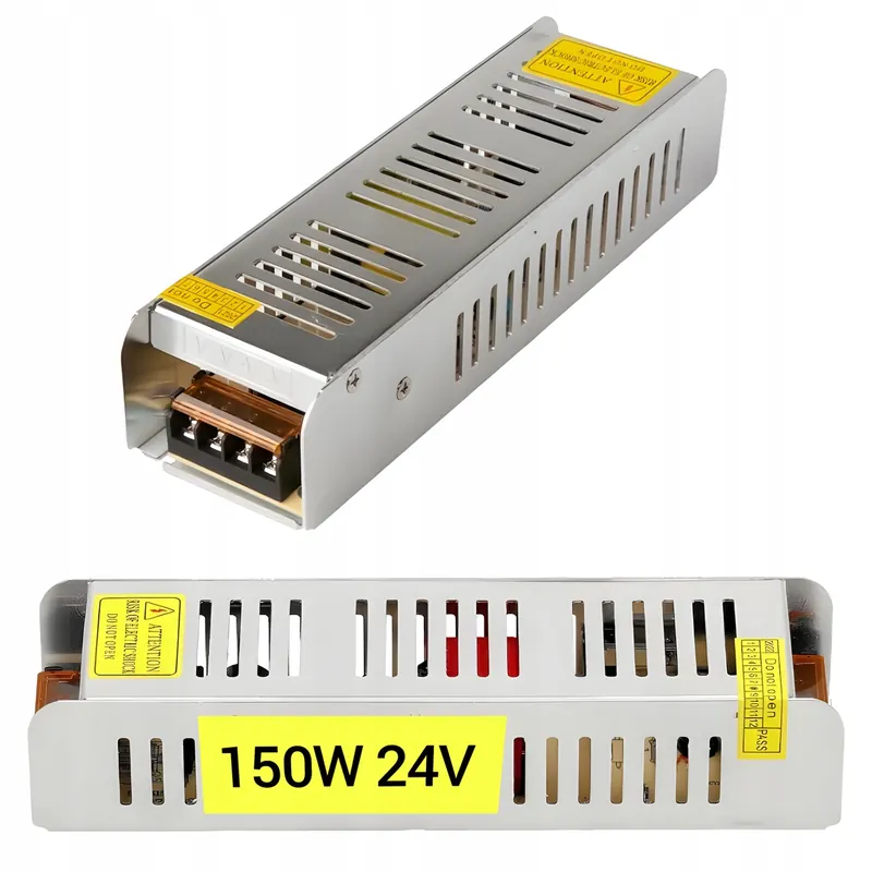 Zasilacz Led 150W 24V 6.25A Do Taśmy Led Montażowy Modułowy Przemysłowy