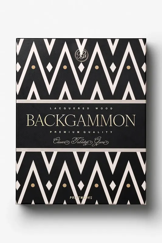Printworks gra planszowa Lacquered Backgammon 24 x 31 cm