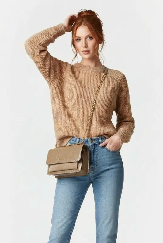 Michael Kors Large Shoulder Husk Maat: OS | Handtassen Outlet | Dames | Beige