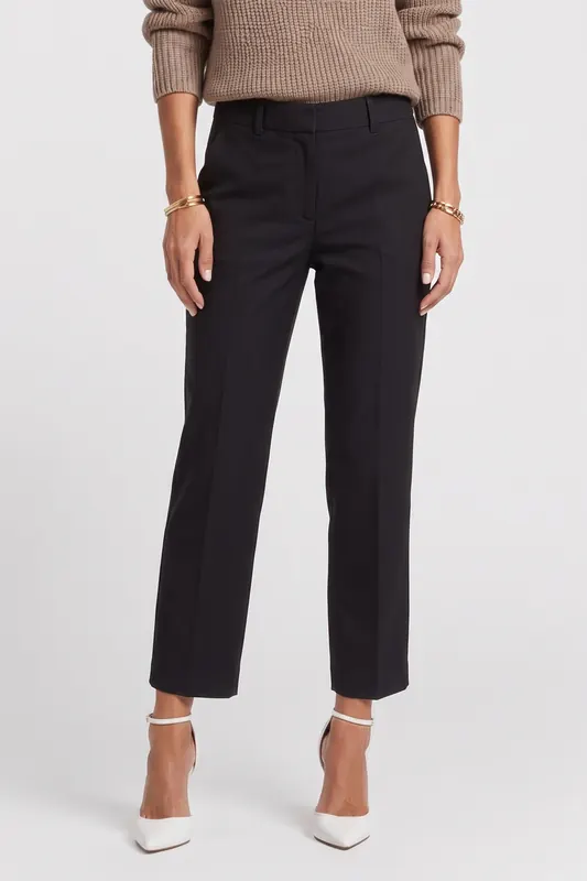 ARKET Elmo Tencel Poly Trousers Black Maat: 36 | Pantalons Outlet | Dames | Zwart