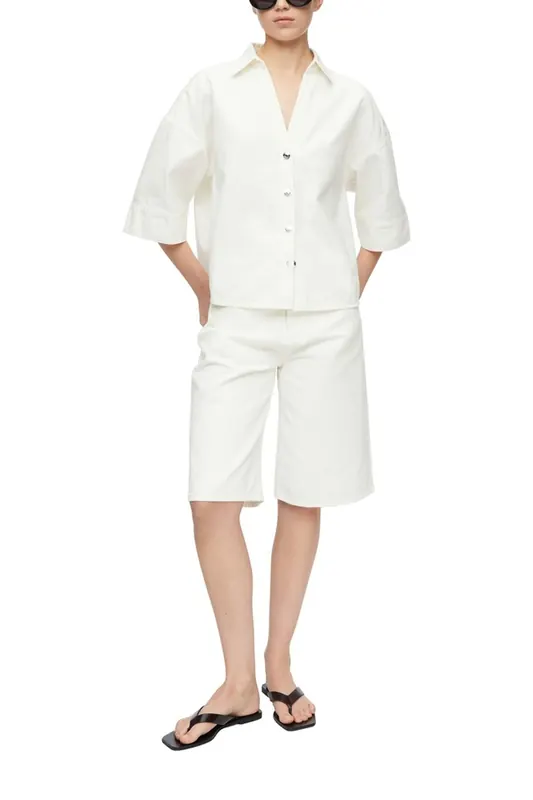 Comma Blouses White Maat: 40 | Blouses Outlet | Dames | Wit