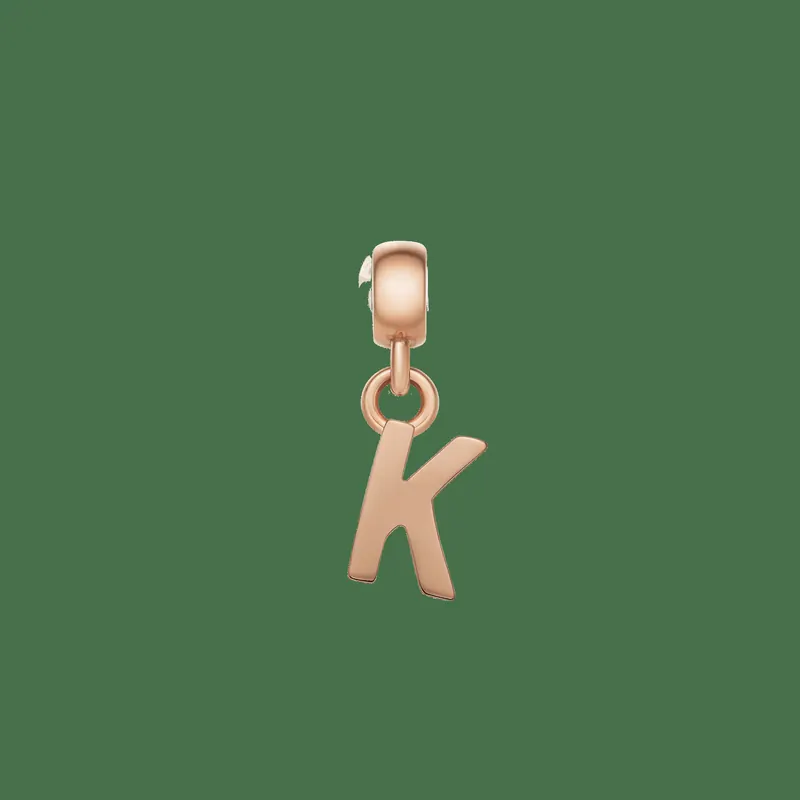 Daniel Wellington DW Charm Letter K Rose Gold