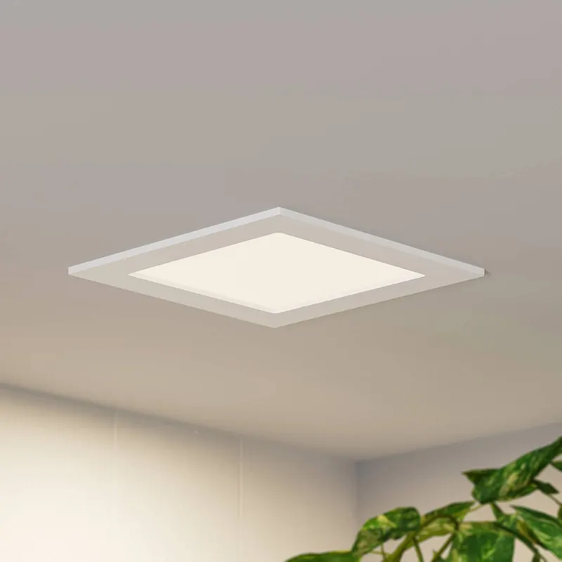 Prios oprawa wpuszczana LED Helina, biała, 16,5 cm, ściemniana