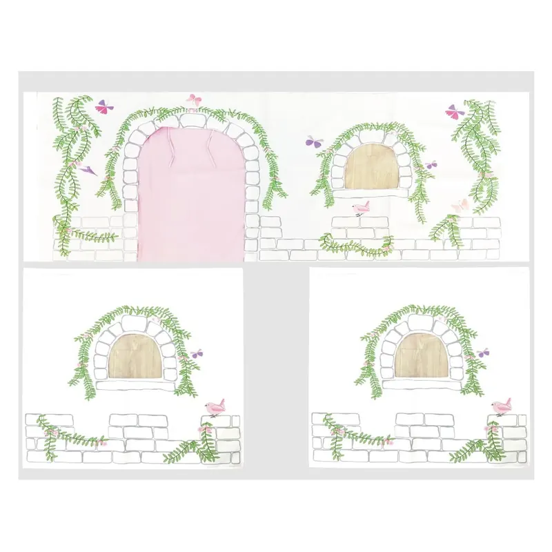 Zasłona dziecięca do łóżka 3 szt. 195x75 cm Birdy – Vipack