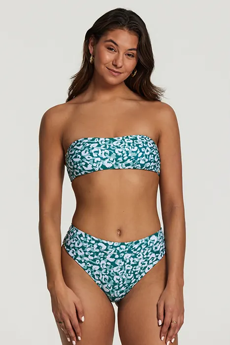 Shiwi Lola Bikini Set Lush Leopard Cool Pine Green Cool Pine Green Maat: 40 | Bikini's Outlet | Dames | Ecru