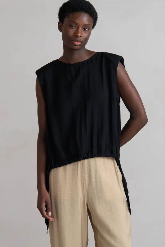 Humanoid Elijah Blackish Maat: XS | Mouwloze Tops Outlet | Dames | Zwart