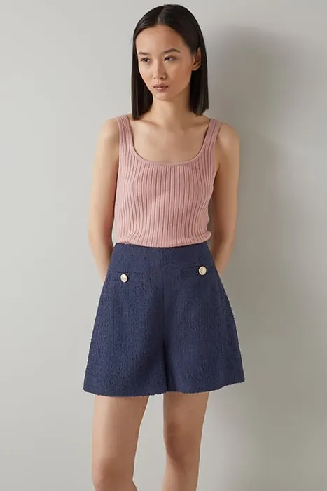 LK Bennett Tr Morten Shorts Navy Maat: 40 | Korte Broeken Outlet | Dames | Blauw